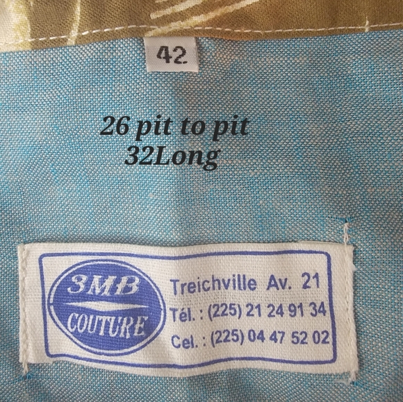 SMB Blue Dashiki Top - Picture 6 of 6